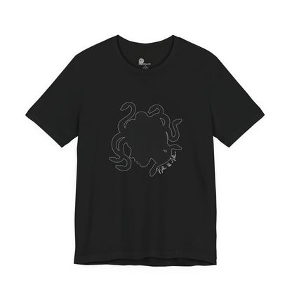 Medusa Silhouette T-Shirt | Mythology Snake Hair Tee