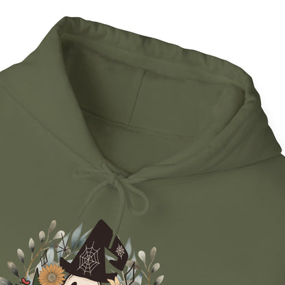 Stay Warm in Style with the Retro Ghost Unisex Heavy Blend™ Hooded Sweatshirt