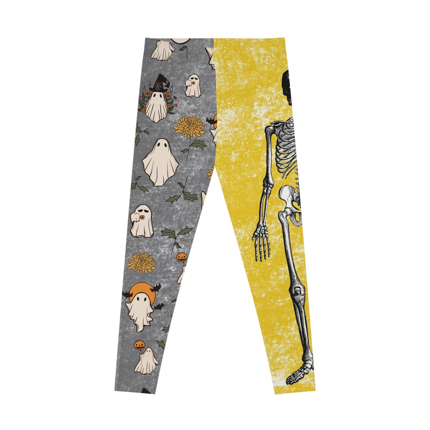 Skeleton retro ghost Stretchy Leggings (AOP)