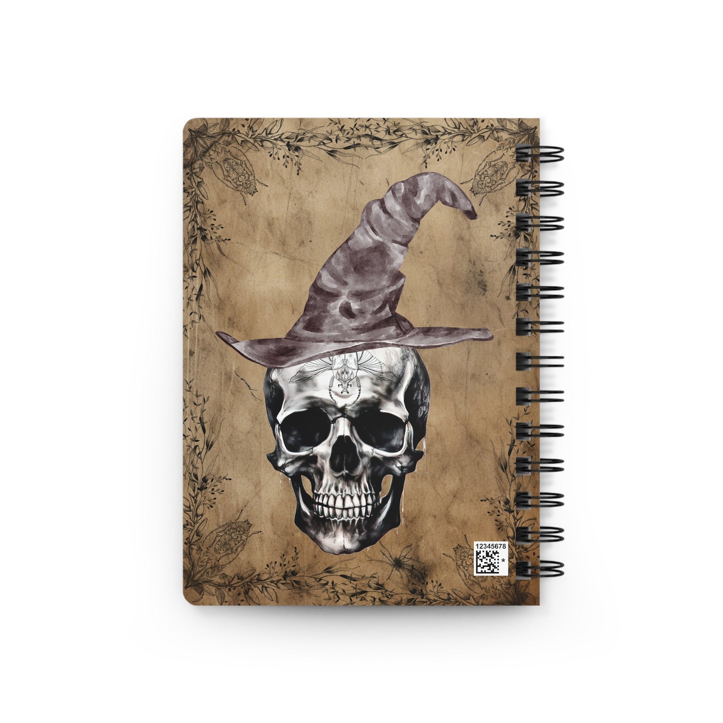 Capture your Witchy Thoughts with our Enchanting Black Hat Witch Spiral Notebook