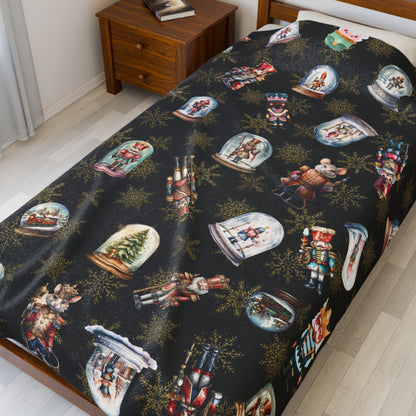 Premium Quality Boys Velveteen Snowglobe Blanket | Perfect Gift for Friends and Family | Choose from 3 Sizes