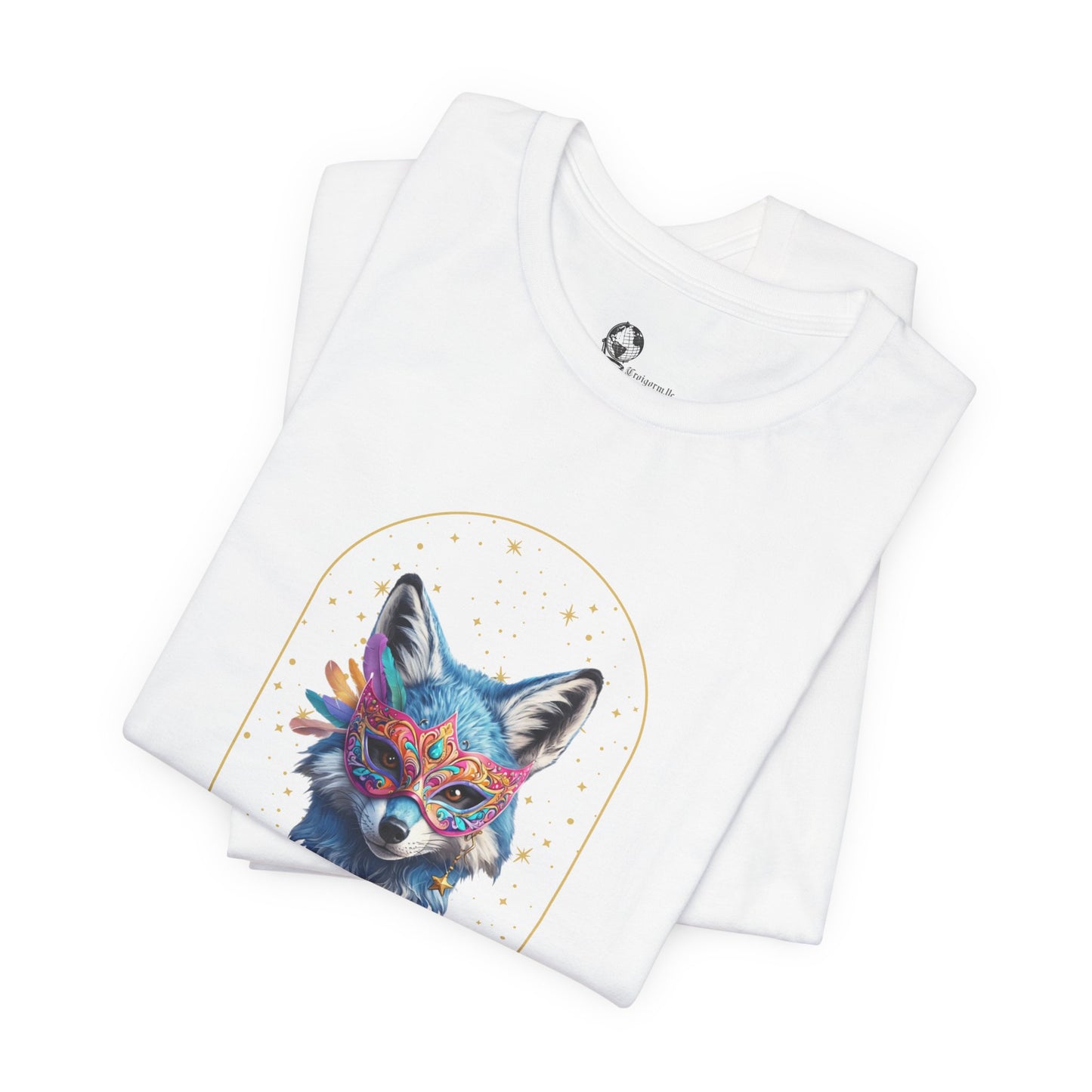 Colorful Fox Portrait Feeling Kinda Shady Tee | Animal Graphic Shirt