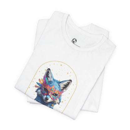 Colorful Fox Portrait Feeling Kinda Shady Tee | Animal Graphic Shirt