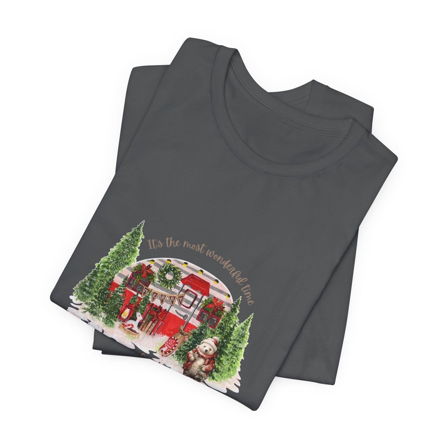 Festive Christmas Gift for Outdoorsy Women - Soft & Comfy Camper T-Shirt