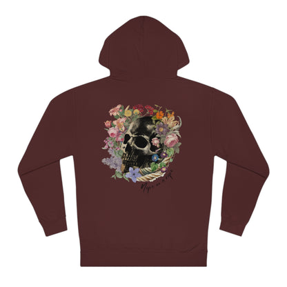 Nope Floral Skull Unisex Hooded Sweatshirt