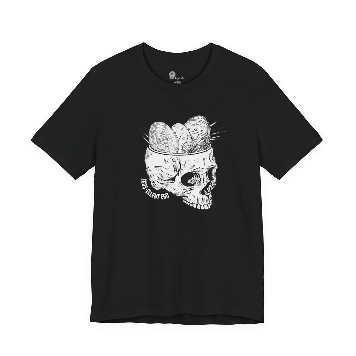 Skull with Nest and Eggs T-Shirt | Sketch Illustration, Gothic Nature Tee