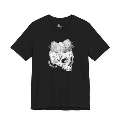 Skull with Nest and Eggs T-Shirt | Sketch Illustration, Gothic Nature Tee