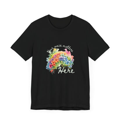 Rainbow Freedom of Speech Unisex Tee - Inspire Your Voice in Style