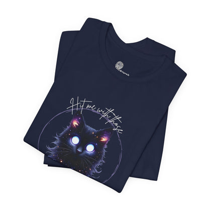Galaxy Wolf Tee | Cosmic Wolf Face T-shirt, Night Sky Nebula Design